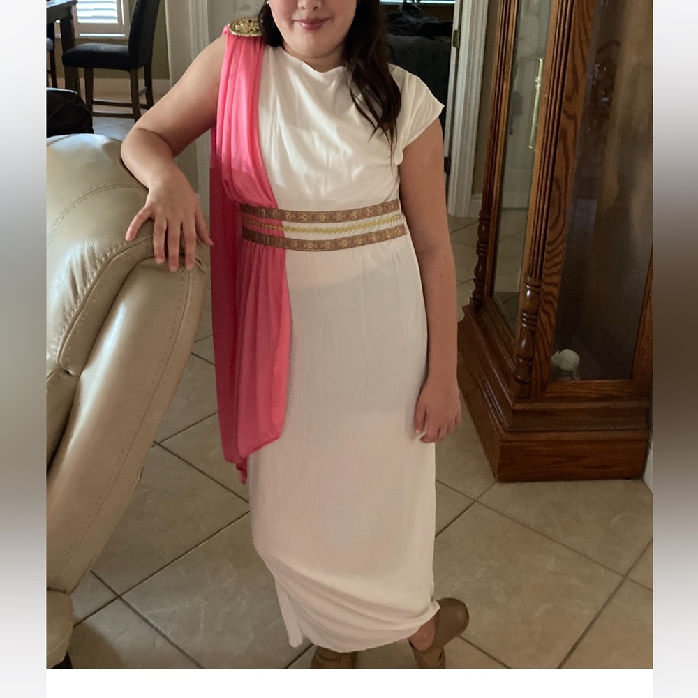 Girls Roman Empress / Greek Goddess Costume – Size Large (Good Condition)